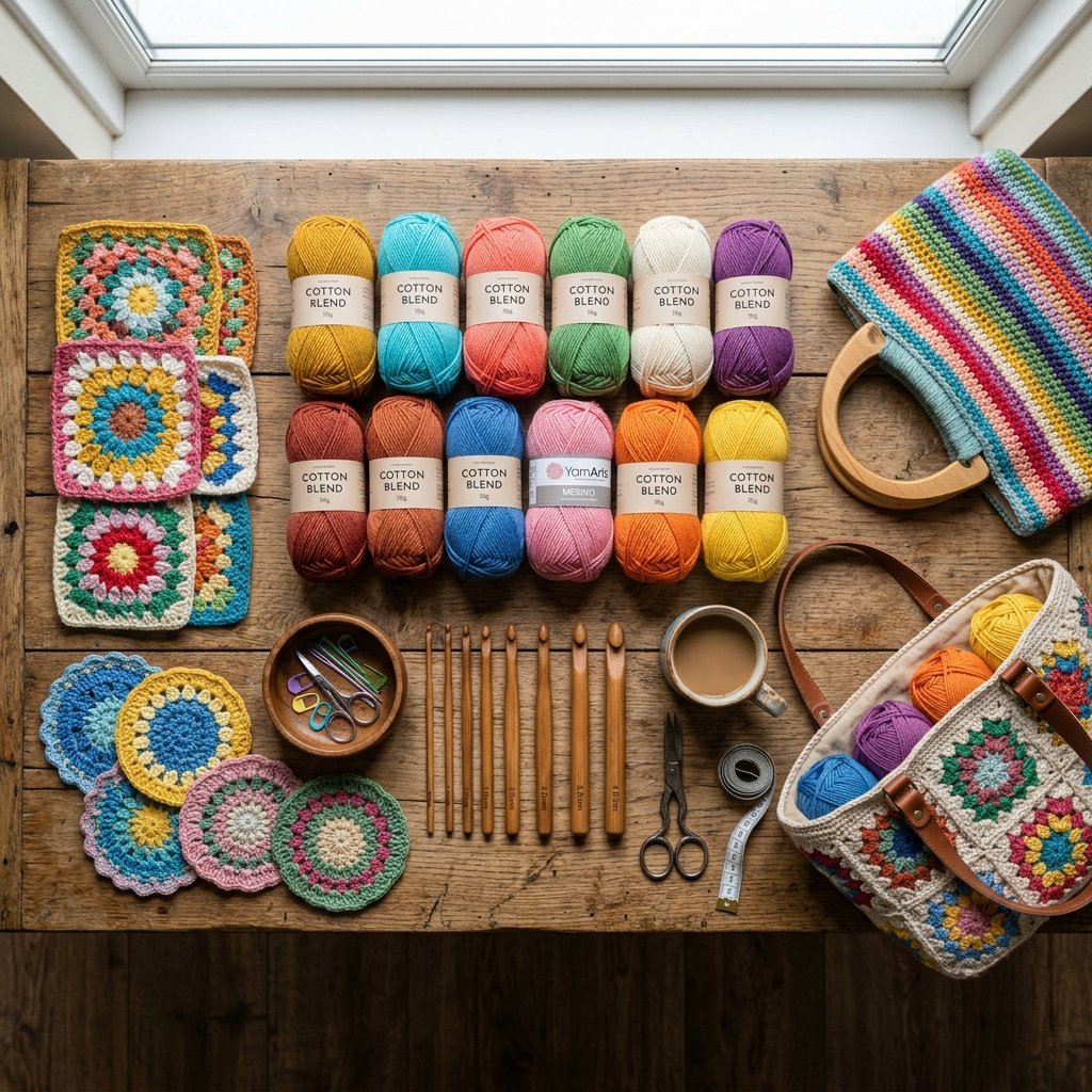 Yarns and Crochet Hooks
