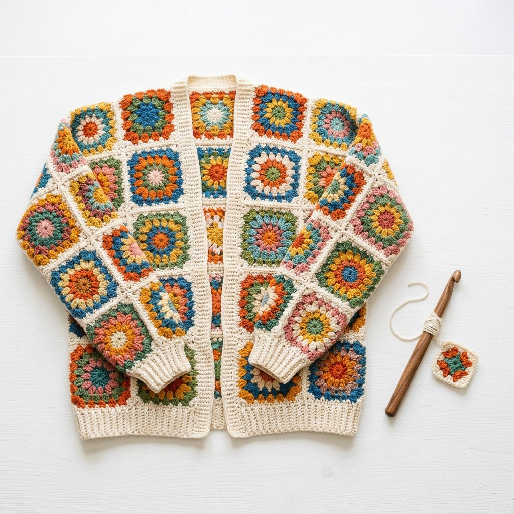 Boho Crochet Cardigan